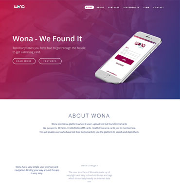 Wona App Website by Mawufemor Ashong